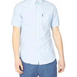 Brand new 😍 Ben Sherman Signature Organic Oxford Short Sleeve 👚 Shirt In Blue 🌟