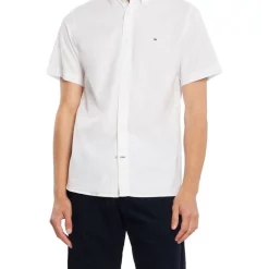 Best deal ⌛ Tommy Hilfiger Flex Oxford Short Sleeve 👚 Shirt In White 🎉
