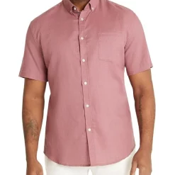 Hot Sale 🧨 Johnny Bigg Fresno Linen 👚 Shirt In Mulberry 😀