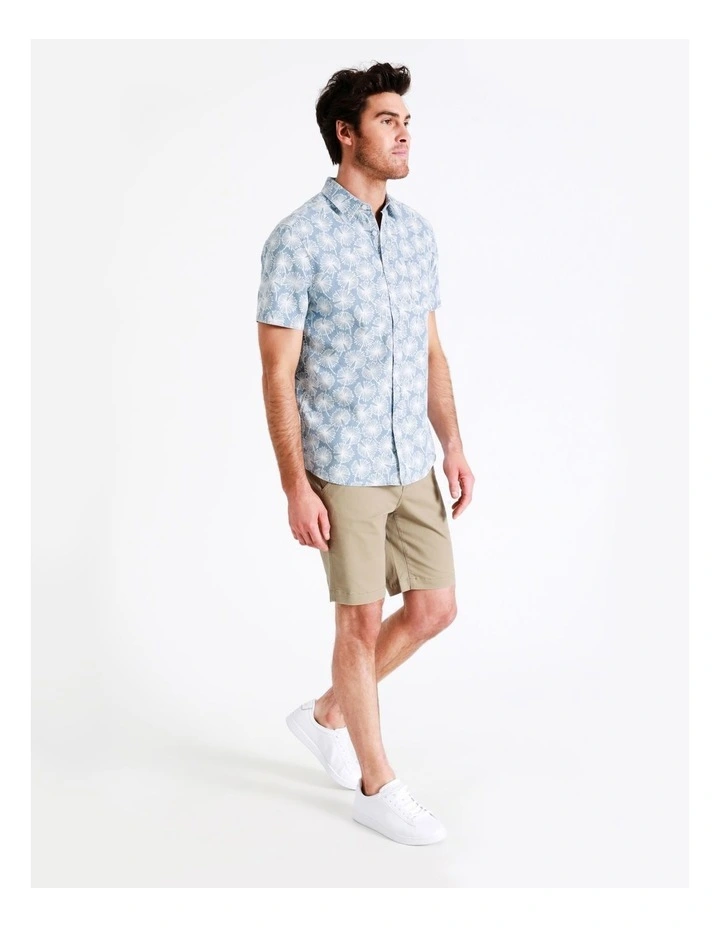 New π₯ Maddox Woodwork Print Short Sleeve π Shirt In Blue β¨ - Image 7