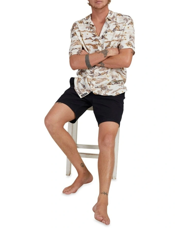 Best Sale π Quiksilver Sunset Short Sleeve π Shirt In Stone π - Image 5