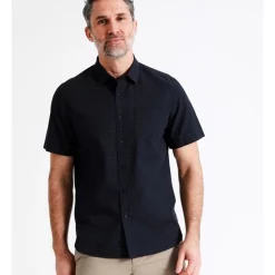 New 👏 Reserve Wilson Short Sleeve Dobby 👚 Shirt In Navy 🎉