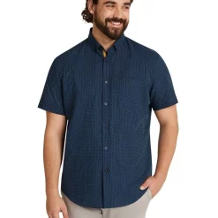 Deals 🔔 Johnny Bigg Darby Jaccquard 👕 Shirt In Navy ✔️