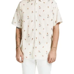 Budget ✨ Jack & Jones Aloha Short Sleeve 👕 Shirt In Cloud Dancer 🧨