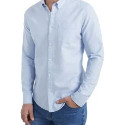 Buy 👏 French Connection Oxford Slim Fit 👚 Shirt In Sky Blue ⭐