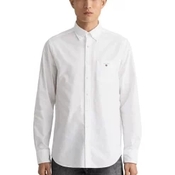 Flash Sale 🎉 Gant The Oxford Long Sleeve 👕 Shirt In White 🤩