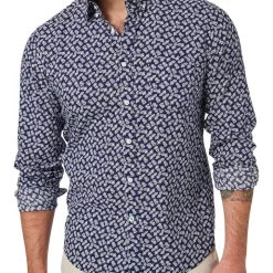 Best Pirce ❤️ Blazer Pineapple Long Sleeve 👚 Shirt In Print/Navy 😀