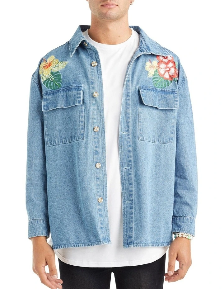 Brand new β¨ Nana Judy York Denim Over π Shirt In Vintage Indigo β¨