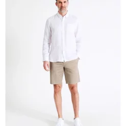 Coupon 🤩 Reserve Bodega Linen Button Down Long Sleeve 👚 Shirt In White ✨