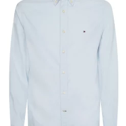 Cheap 🥰 Tommy Hilfiger 1985 Flex Oxford Long Sleeve 👕 Shirt In Calm Blue 🥰