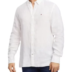 Coupon ✔️ Tommy Hilfiger WCC Premium Linen 👕 Shirt In White 🧨
