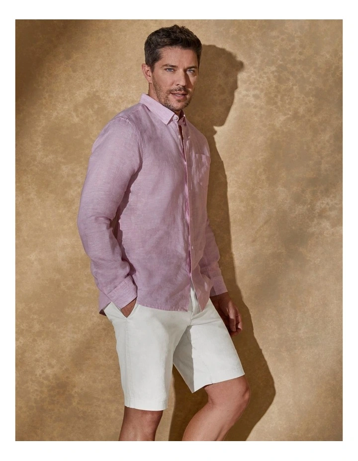 Best Pirce π€© Reserve Bodega Linen Button Down Long Sleeve π Shirt In Pink π₯° - Image 2