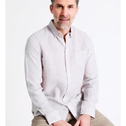 Flash Sale 🥰 Reserve Bodega Linen Button Down Long Sleeve 👕 Shirt In Natural 😉