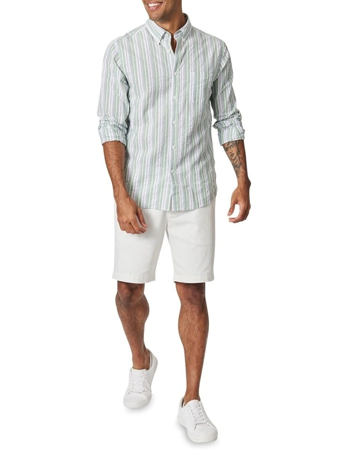 Discount π Blazer Ryland Long Sleeve Seersucker π Shirt In Sage π - Image 3