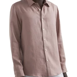 Budget 😍 French Connection Linen Classic Fit 👚 Shirt In Rose 👍