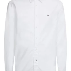 Budget 😀 Tommy Hilfiger Flex Poplin Long Sleeve 👕 Shirt In White 👍