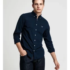 Best reviews of 🎁 Gant The Broadcloth Long Sleeve 👕 Shirt In Navy ✨