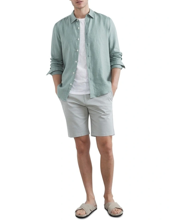 Best reviews of π French Connection Linen Classic Fit π Shirt In Green β€οΈ - Image 2