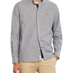 Buy 👏 Tommy Hilfiger 1985 Flex Oxford Long Sleeve 👚 Shirt In Desert Sky 🎉