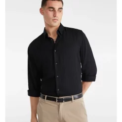 Top 10 👍 Yd. Vincent Viscose 👕 Shirt In Black 🔔