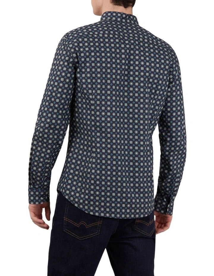 Cheapest π Ben Sherman Foulard Tile Print Long Sleeve π Shirt In Multi β¨ - Image 2