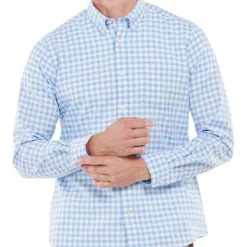 Budget 😀 Barbour Kane Tailored 👚 Shirt Blue ✔️