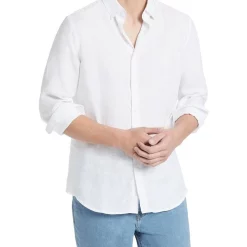 Best reviews of 😉 Marcs Felix Long Sleeve Linen 👕 Shirt In White 🥰