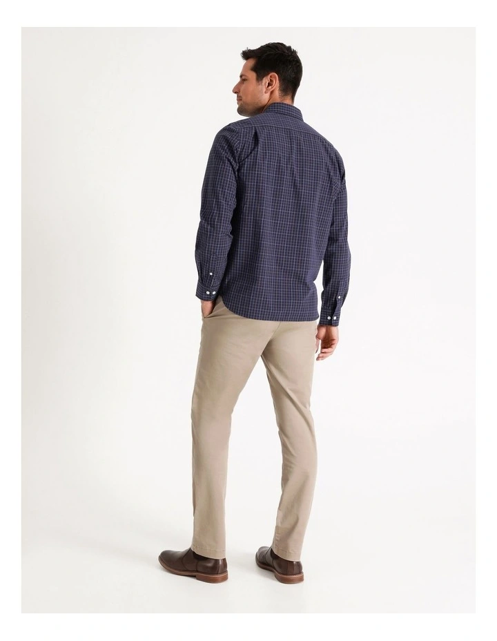 Cheap π Reserve Bowie Check Long Sleeve π Shirt In Navy π - Image 3