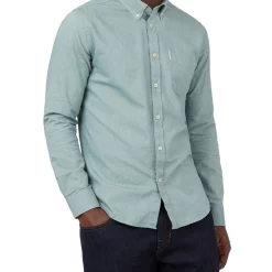 Coupon 👏 Ben Sherman Signature Organic Oxford Long Sleeve 👚 Shirt In Green 🧨