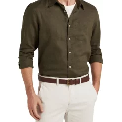 Best Pirce 🤩 French Connection Linen Regular Fit 👚 Shirt 🛒