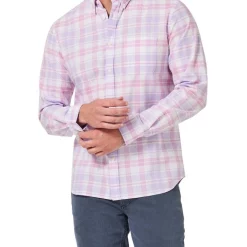 Flash Sale 👏 Blazer Alec Long Sleeve Check 👚 Shirt In Purple Multi 🎉