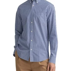 Best reviews of 👏 Gant The Broadcloth Stripe Long Sleeve 👚 Shirt In Blue 🔥