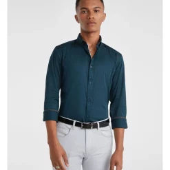 Buy 😀 Yd. Driver Slim 👚 Shirt Teal ⌛