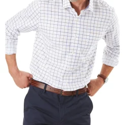 Top 10 🎉 Gazman Easy Care Check Long Sleeve Twill 👚 Shirt White ❤️
