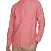 Best deal ✨ Gant The Long Sleeve Linen 👕 Shirt In Pink 🎁