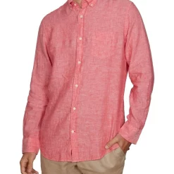 Best deal ✨ Gant The Long Sleeve Linen 👕 Shirt In Pink 🎁