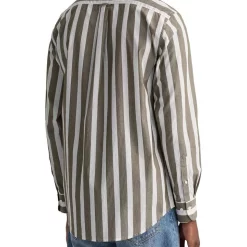 Best reviews of 💯 Gant Regular Wide Poplin Stripe Long Sleeve 👚 Shirt In Racing Green 💯