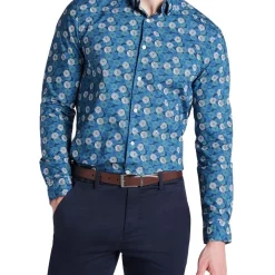Discount ⌛ Marcs Botany 👚 Shirt In Blue/Multi 🌟