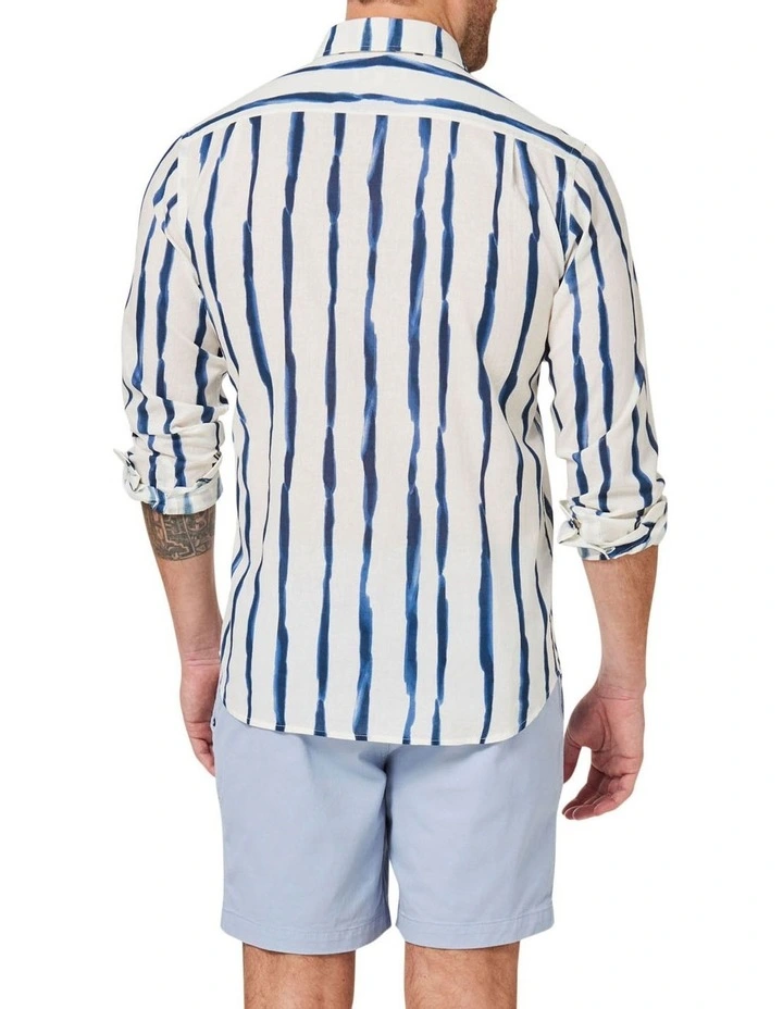 Coupon π Blazer Long Sleeve Stripe π Shirt In White π - Image 2