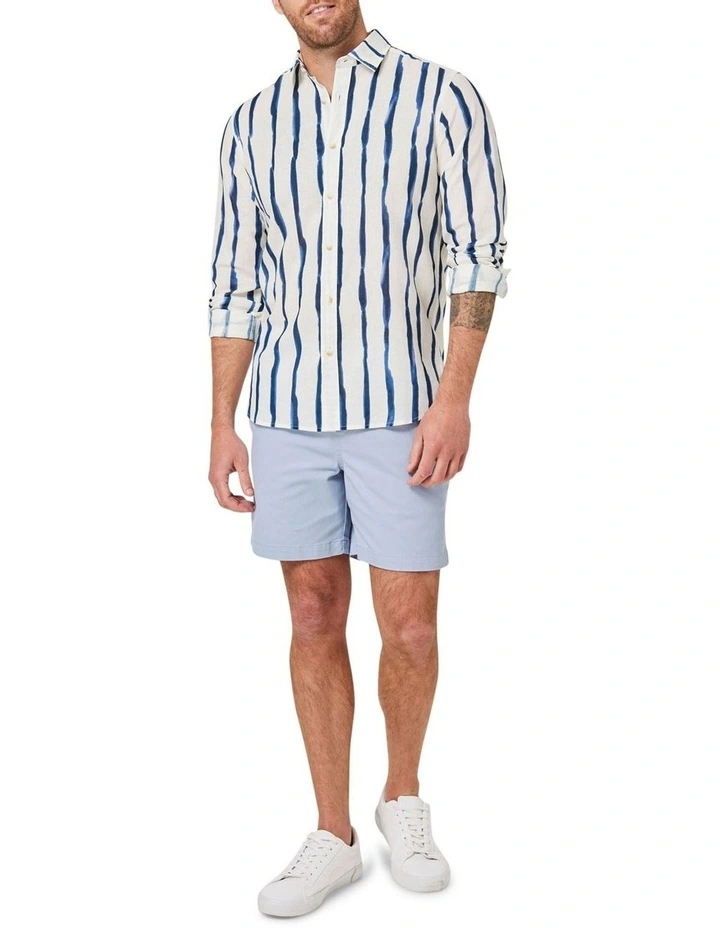 Coupon π Blazer Long Sleeve Stripe π Shirt In White π - Image 3