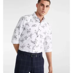 Deals 🔔 Yd. Clarke Print 👕 Shirt In White ⌛