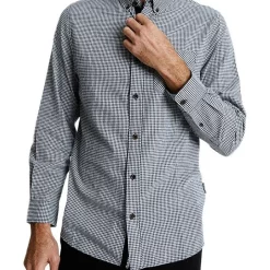 Best Sale 🎉 Mr Simple Oxford Linen Long Sleeve In Small Check 🤩