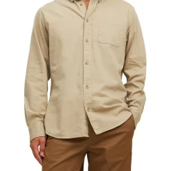 Flash Sale 💯 Jack & Jones Brook Twill Long Sleeve 👕 Shirt In Winter Twig ❤️