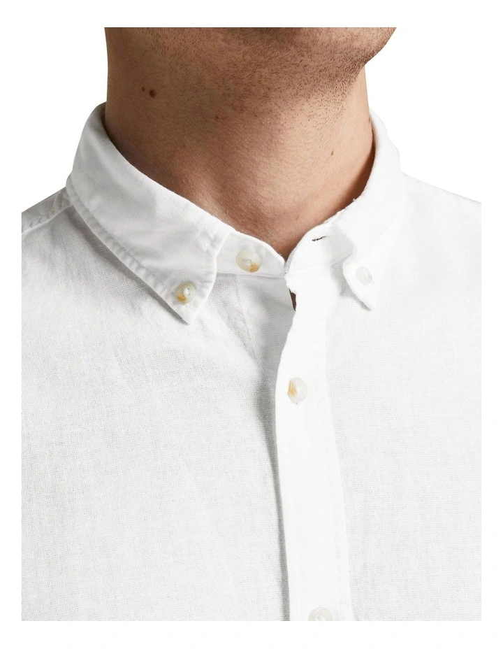 Buy π― Jack & Jones βοΈ Summer Long Sleeve π Shirt In White β - Image 4