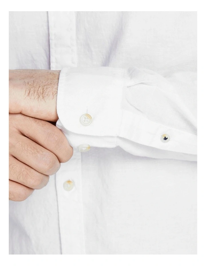 Buy π― Jack & Jones βοΈ Summer Long Sleeve π Shirt In White β - Image 5