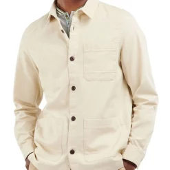 Best Sale 🥰 Barbour Burnside Overshirt Light Stone 😉
