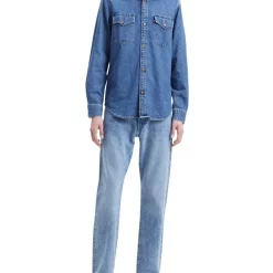 Wholesale 😍 Levi's Relaxed Fit Western 👚 Shirt In Blue ⌛