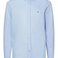 Buy ⌛ Tommy Hilfiger 1985 Knit Solid Long Sleeve 👕 Shirt In Cloudy Blue 💯