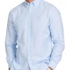 Best Pirce ⌛ Barbour Oxford 3 Tailored Long Sleeve 👕 Shirt Sky 😀