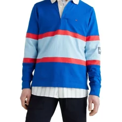Cheapest 🛒 Tommy Hilfiger Blockstripe Rugby In Greek Isle Blue/Multi 👏